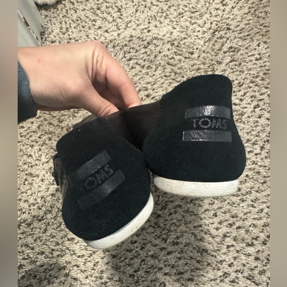 Tom’s Star Wars Black Slip-On Shoes dark side size 8 - Picture 4 of 7